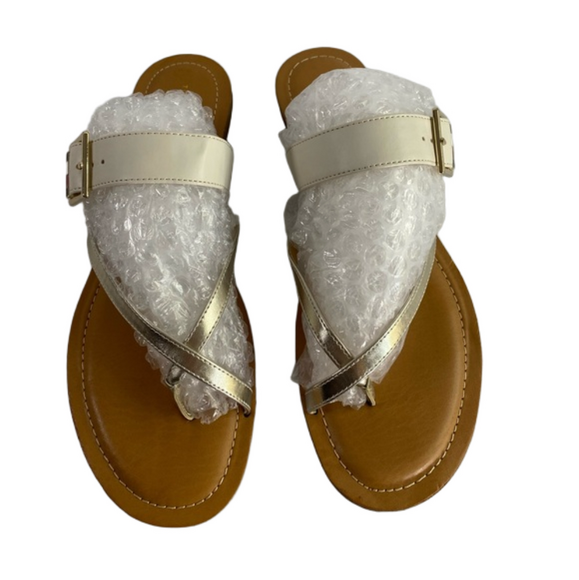 Tommy Hilfiger Twlahyla Off White and Silver Slide Sandal Size 10M NWOT SKU0780 - Picture 5 of 13